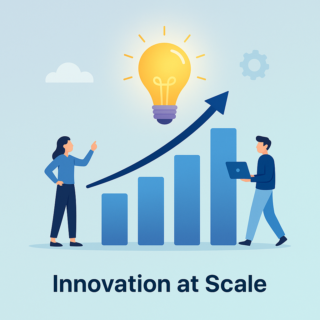 Innovation at Scale - Business growth illustration